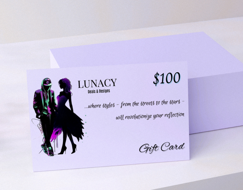 Give the gift of choice with a Lunacy Deals & Designs gift card!