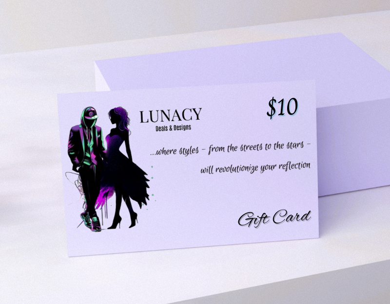 Give the gift of choice with a Lunacy Deals & Designs gift card!