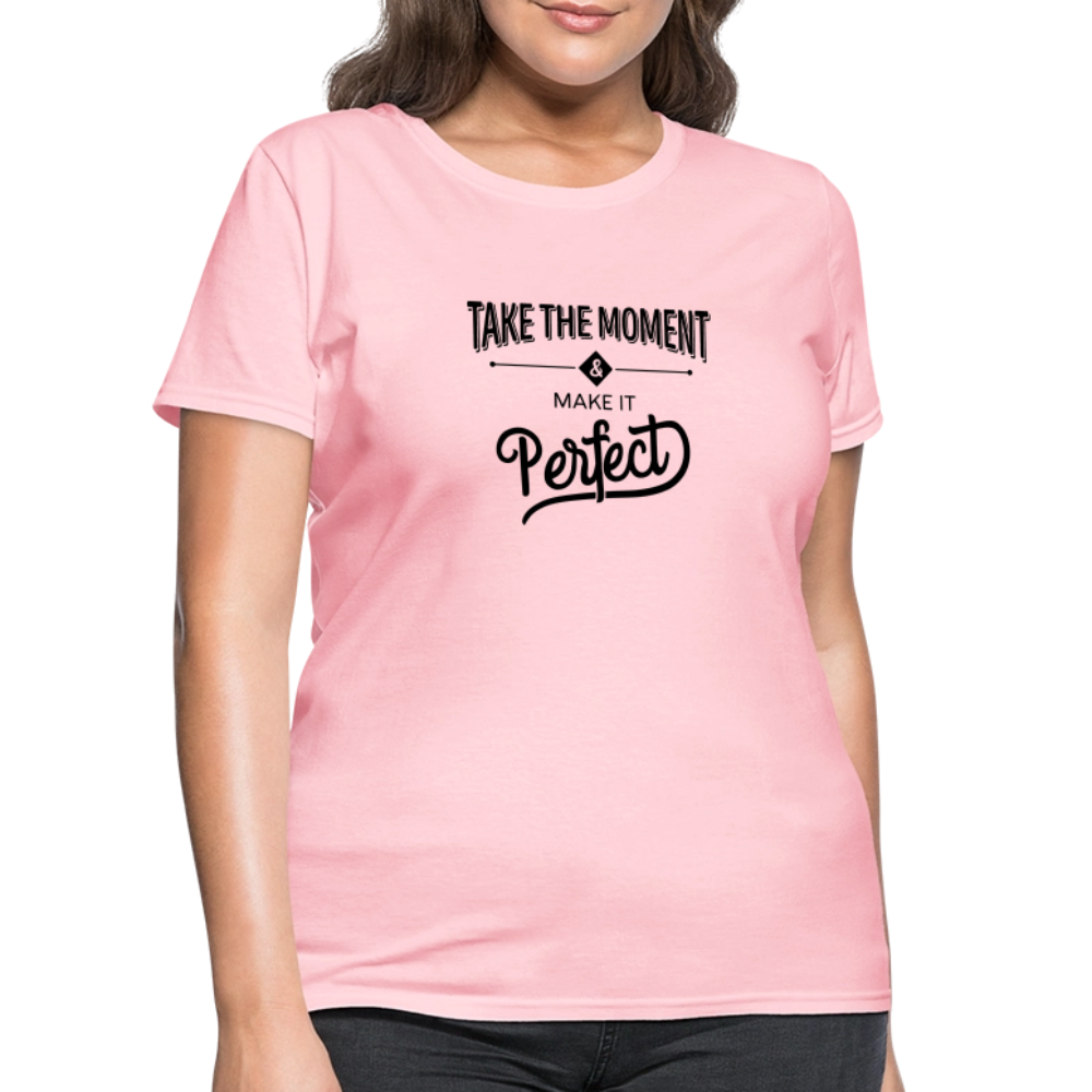 Women's Classic Cotton Tee | COSTOMIZABLE (front) - pink