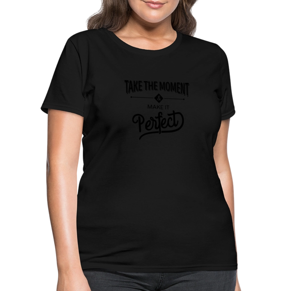 Women's Classic Cotton Tee | COSTOMIZABLE (front) - black