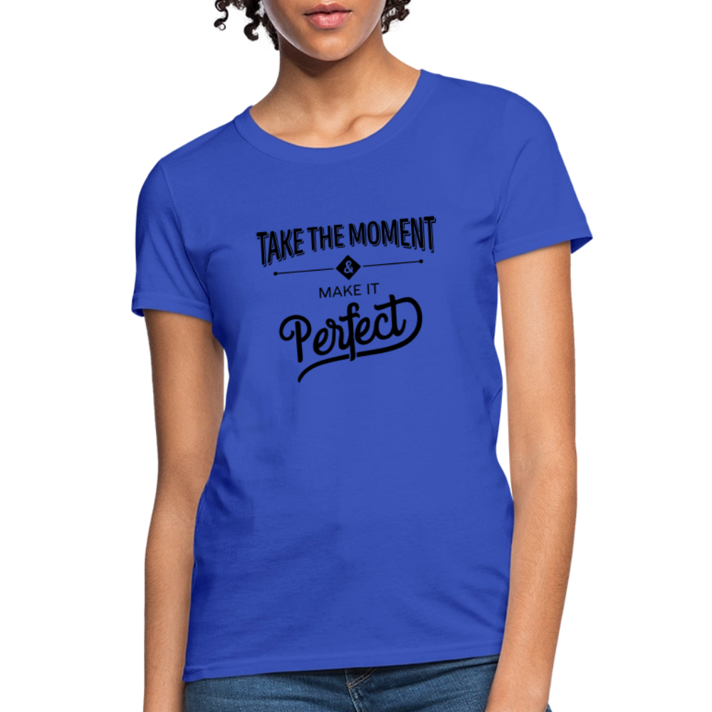 Women's Classic Cotton Tee | COSTOMIZABLE (front) - royal blue
