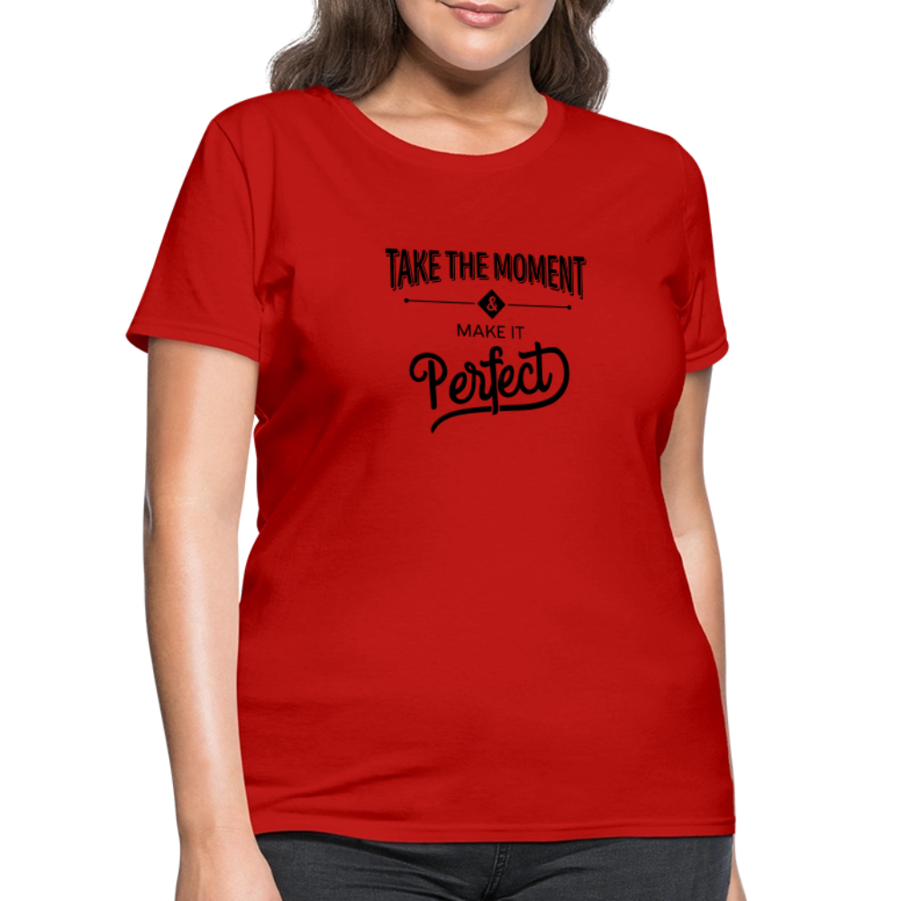 Women's Classic Cotton Tee | COSTOMIZABLE (front) - red