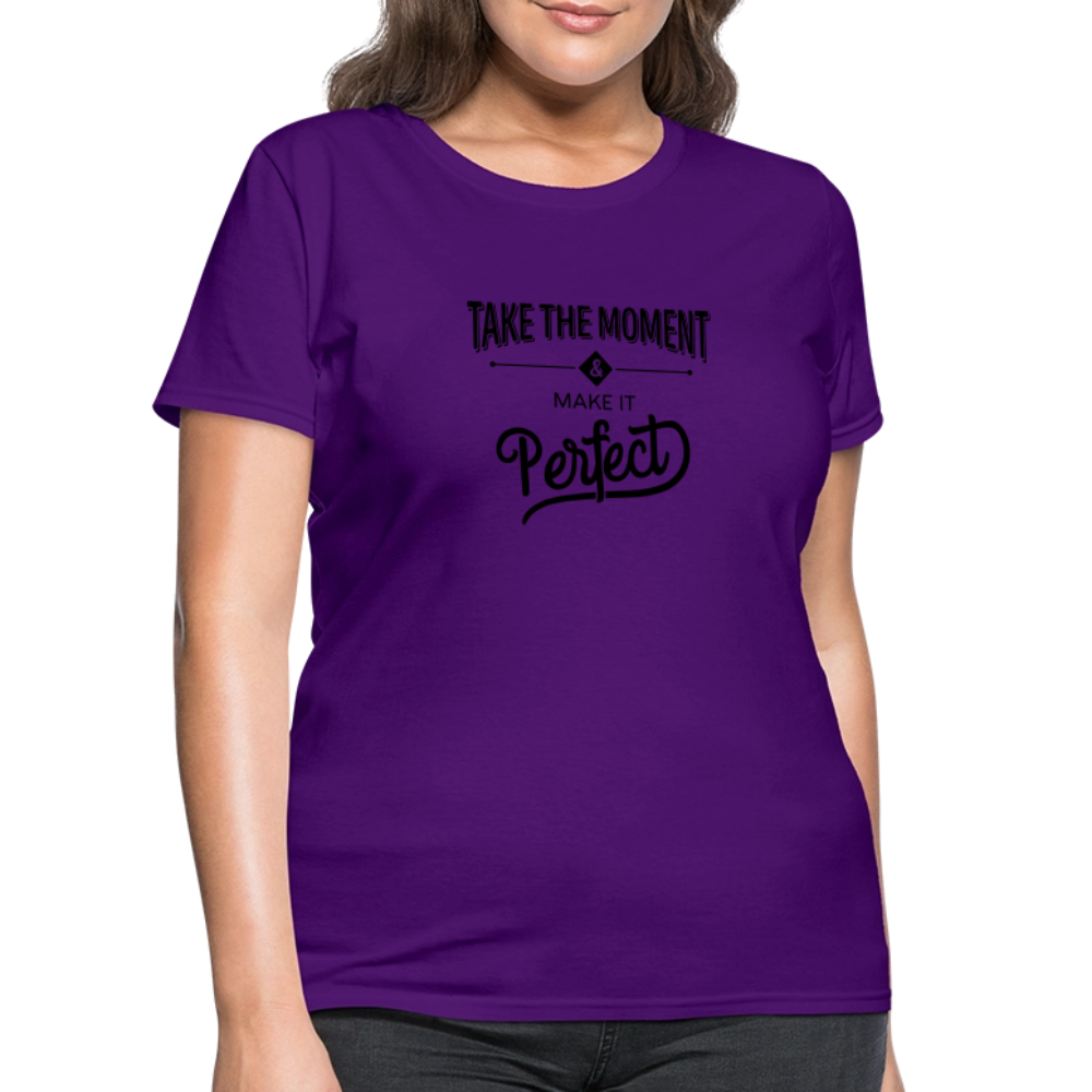 Women's Classic Cotton Tee | COSTOMIZABLE (front) - purple