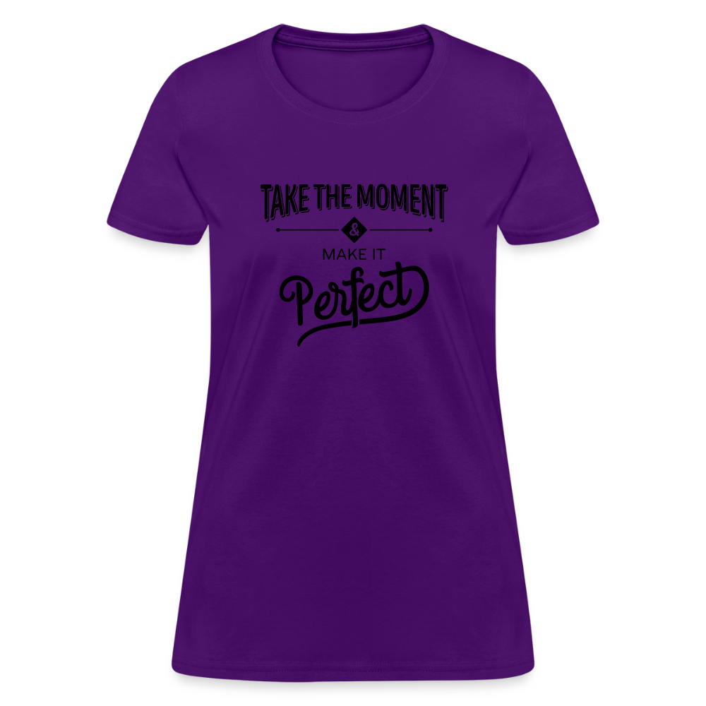 Women's Classic Cotton Tee | COSTOMIZABLE (front) - purple
