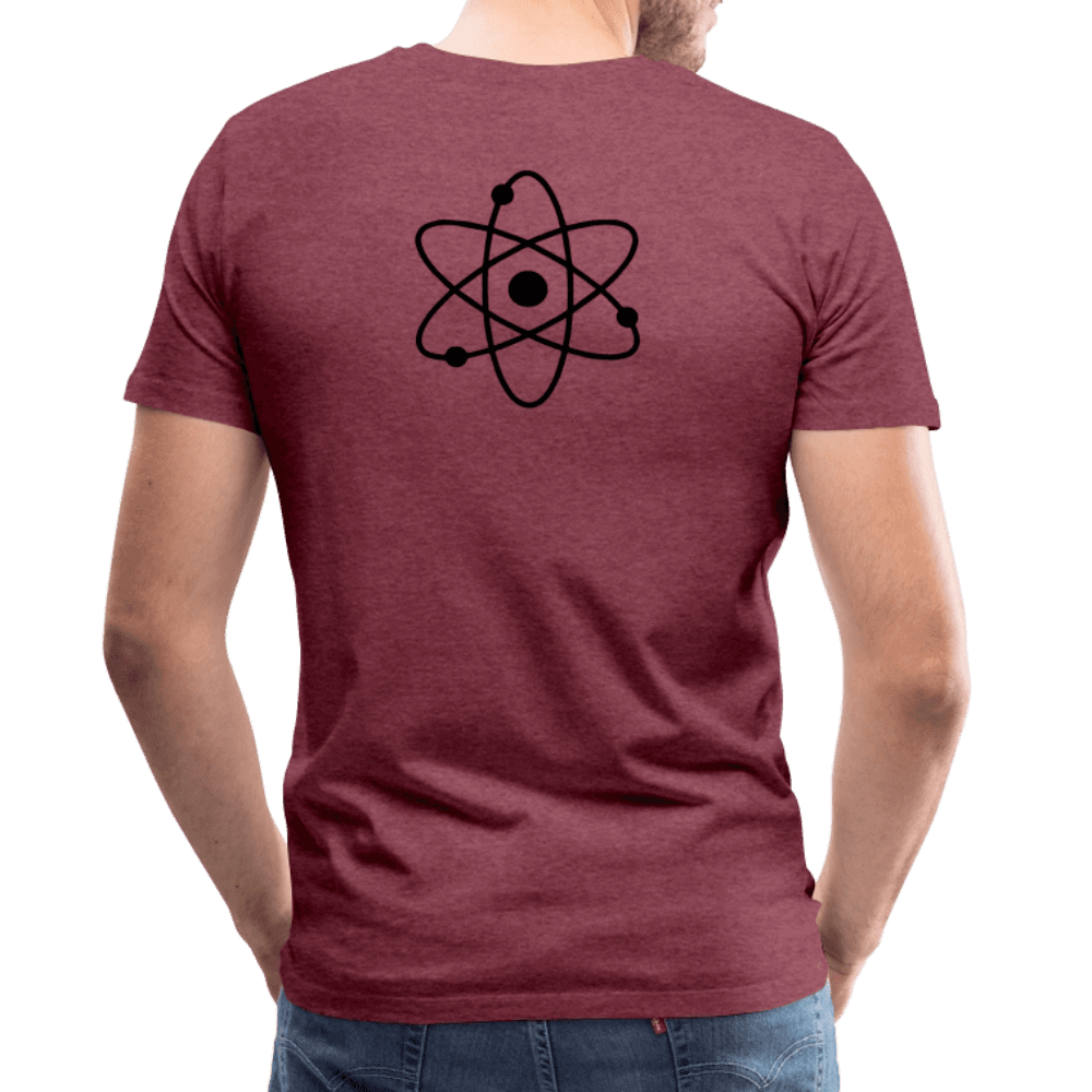 Men's CUSTOMIZABLE  Premium Lightweight T-Shirt - heather burgundy