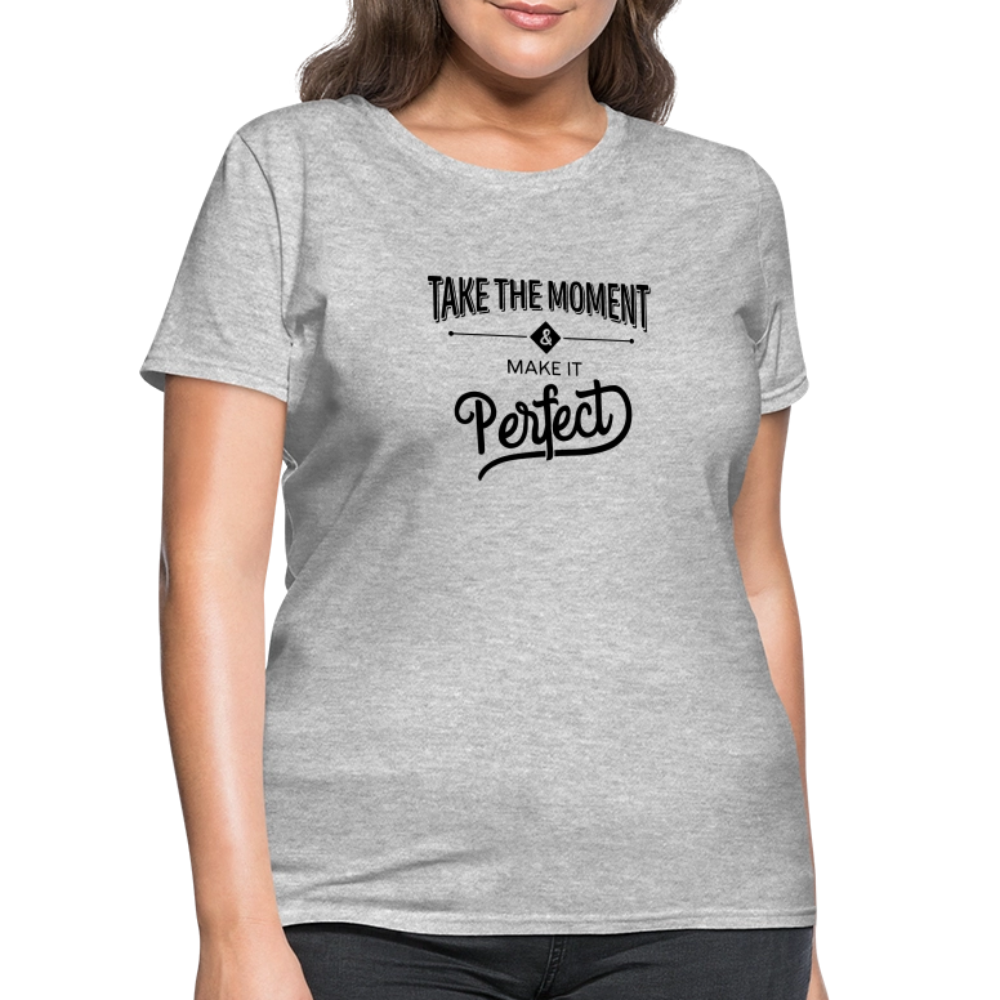 Women's Classic Cotton Tee | COSTOMIZABLE (front) - heather gray