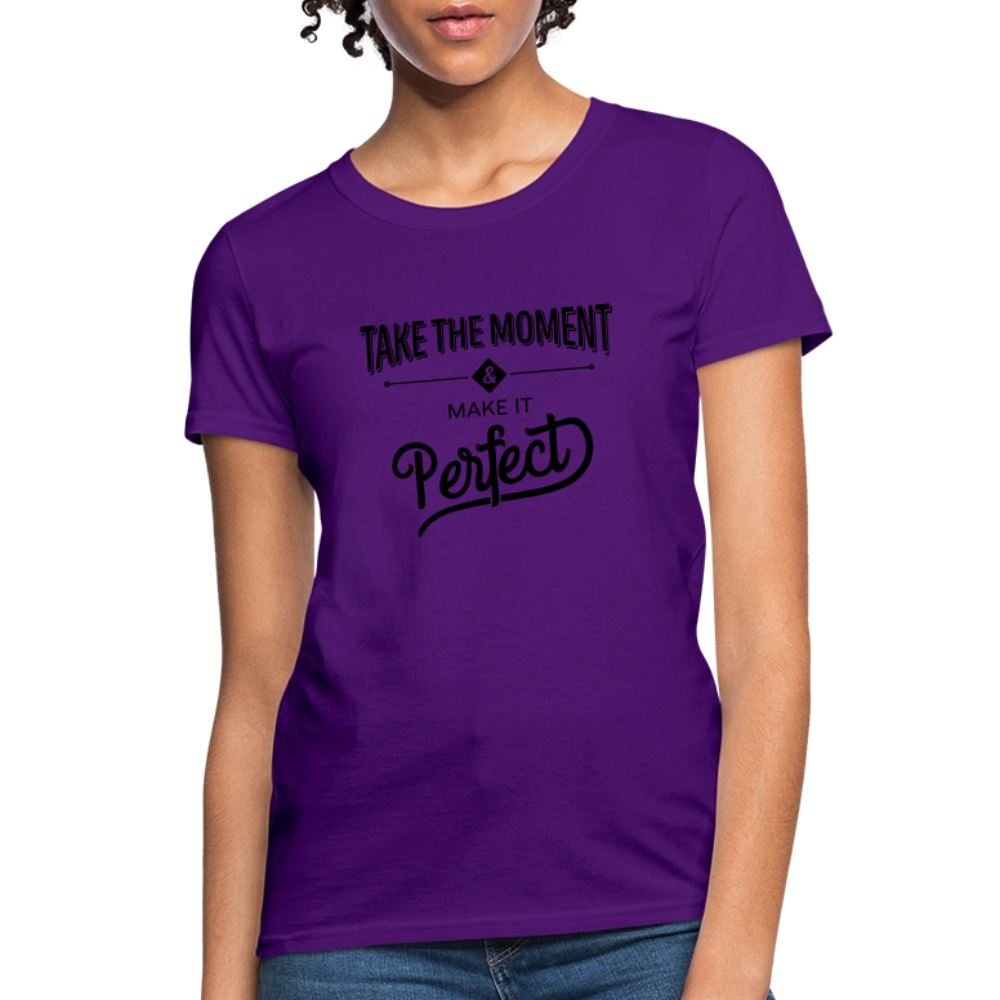 Women's Classic Cotton Tee | COSTOMIZABLE (front) - purple