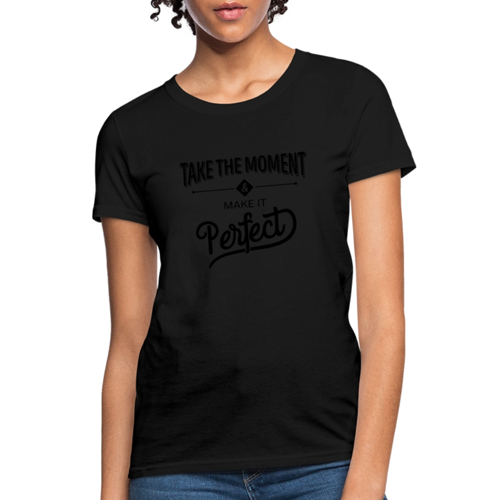 Women's Classic Cotton Tee | COSTOMIZABLE (front) - black