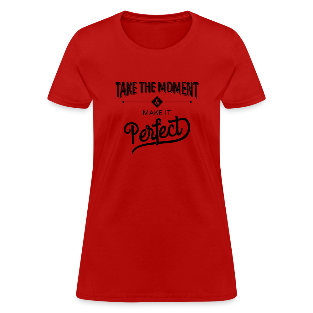 Women's Classic Cotton Tee | COSTOMIZABLE (front) - red