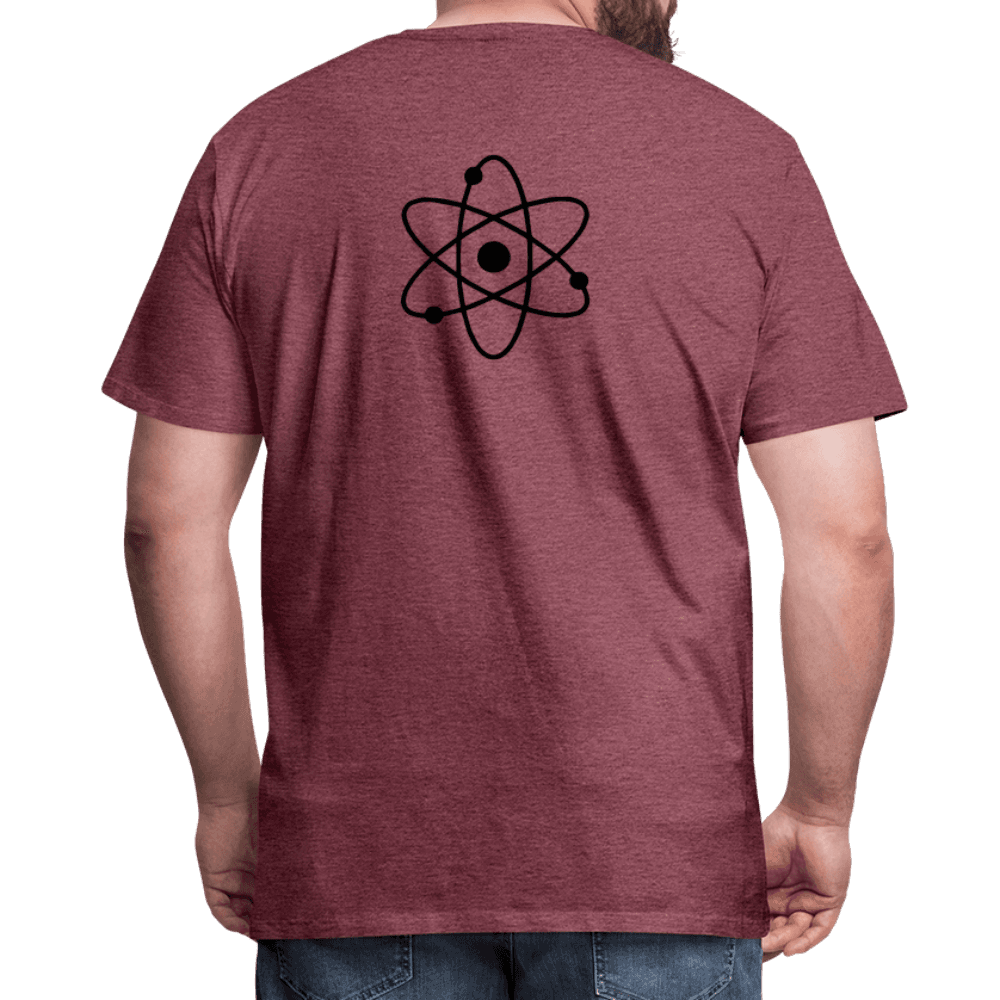 Men's CUSTOMIZABLE  Premium Lightweight T-Shirt - heather burgundy