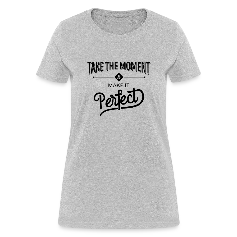 Women's Classic Cotton Tee | COSTOMIZABLE (front) - heather gray