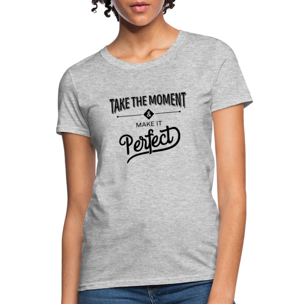 Women's Classic Cotton Tee | COSTOMIZABLE (front) - heather gray