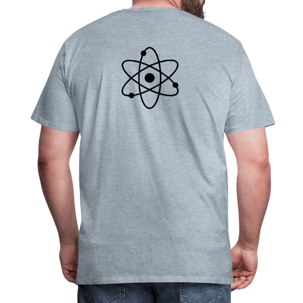 Men's CUSTOMIZABLE Premium Lightweight T-Shirt - heather ice blue