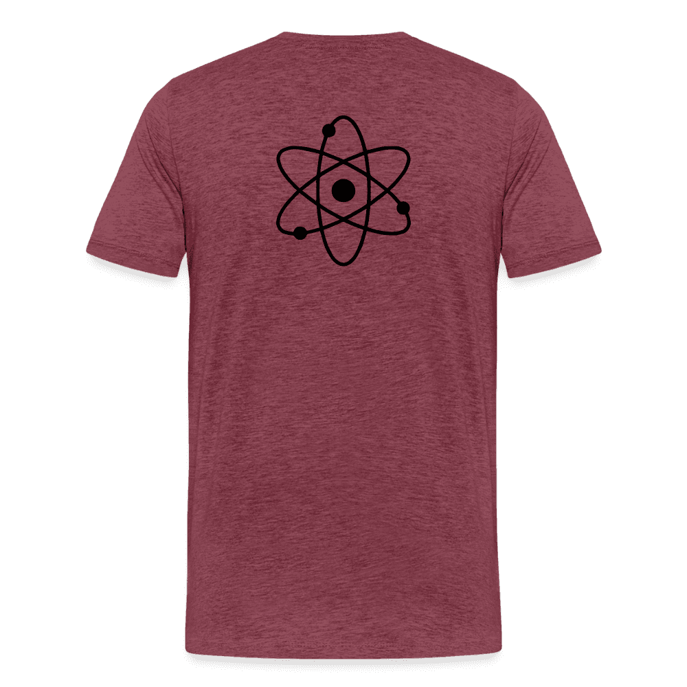 Men's CUSTOMIZABLE  Premium Lightweight T-Shirt - heather burgundy