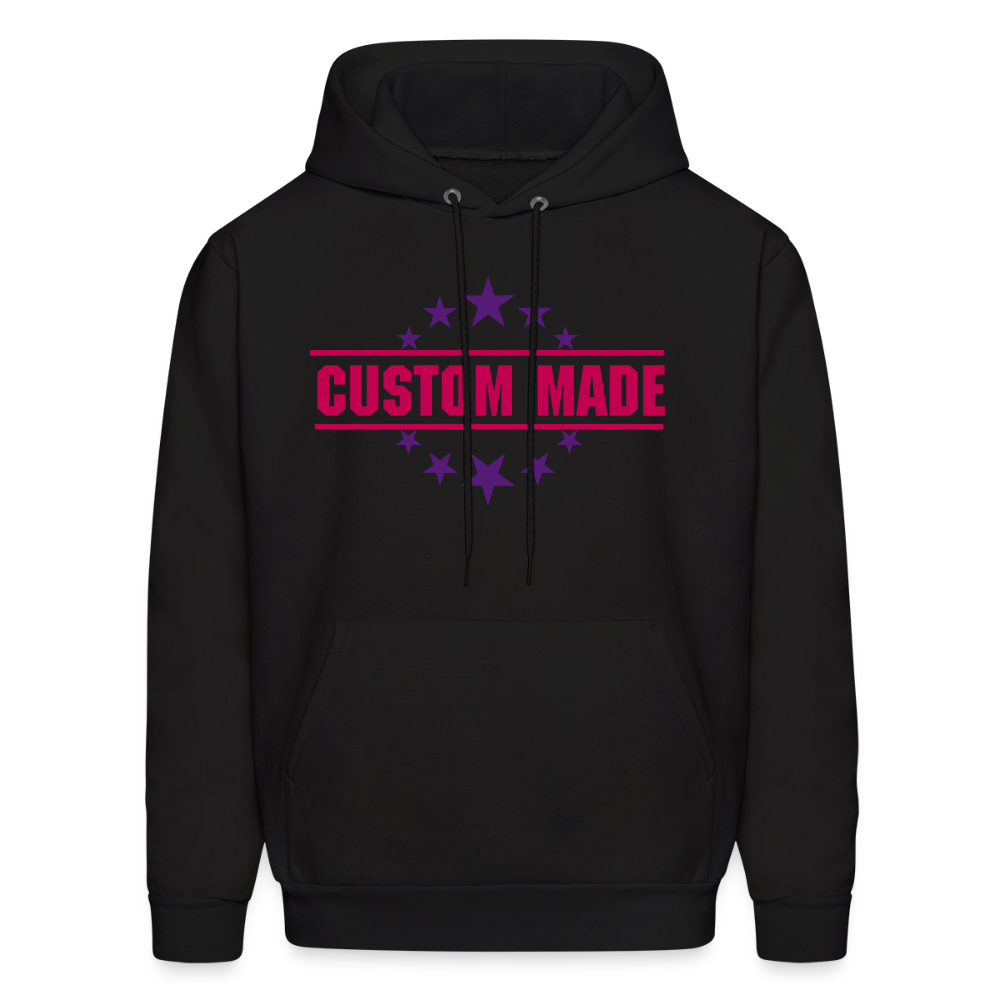 Men's Classic Hanes Hoodie | CUSTOMIZABLE (Chest) - black
