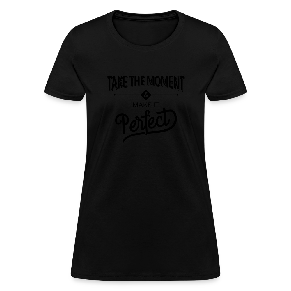 Women's Classic Cotton Tee | COSTOMIZABLE (front) - black