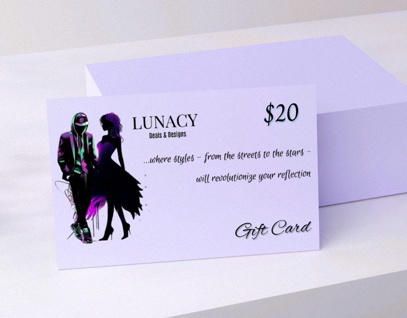 Give the gift of choice with a Lunacy Deals & Designs gift card!