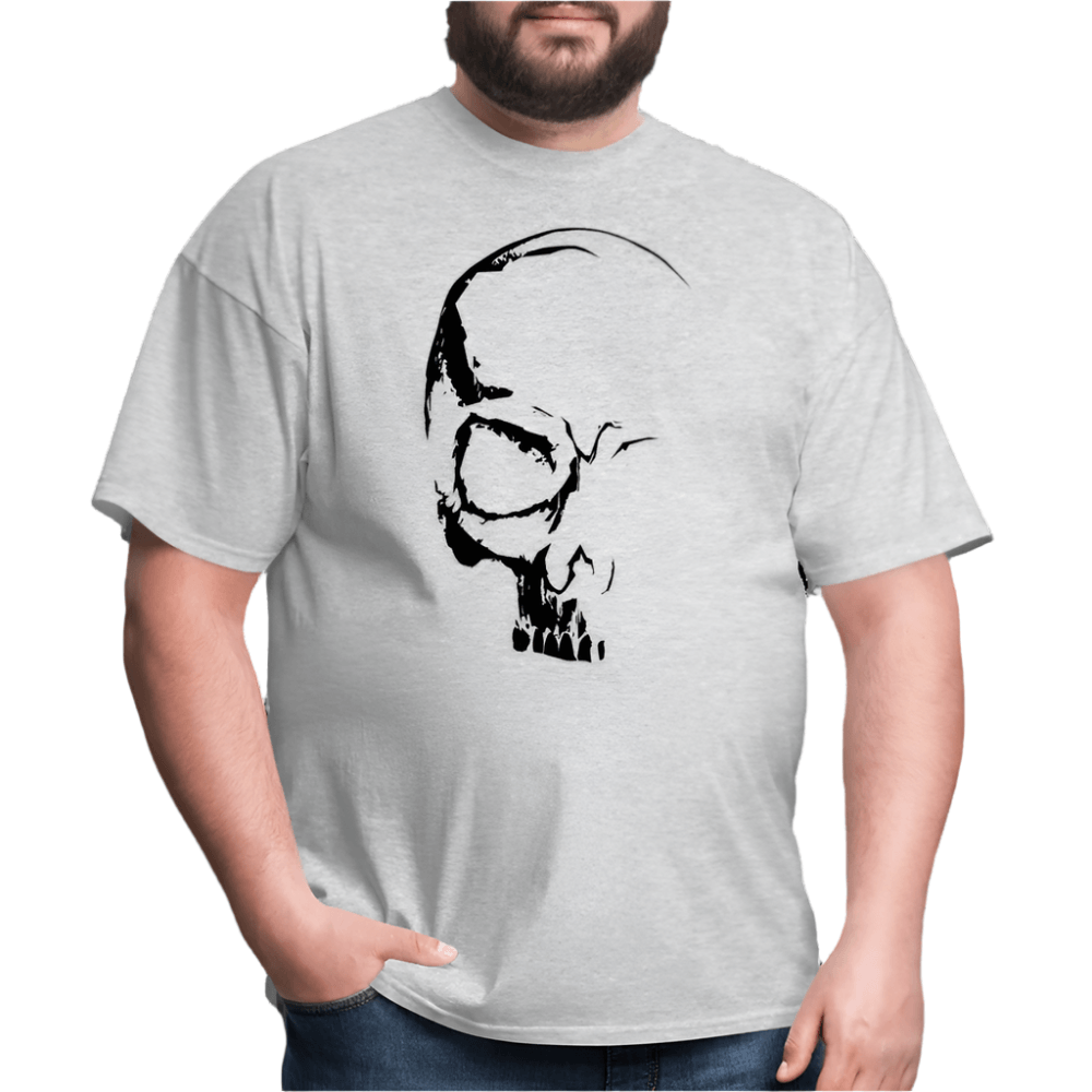 Classic Crew Neck T-Shirt | CUSTOMIZABLE (front & back) - heather gray