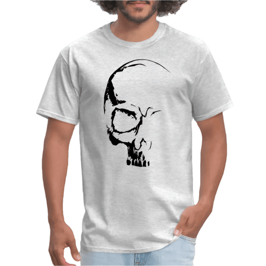 Classic Crew Neck T-Shirt | CUSTOMIZABLE (front & back) - heather gray