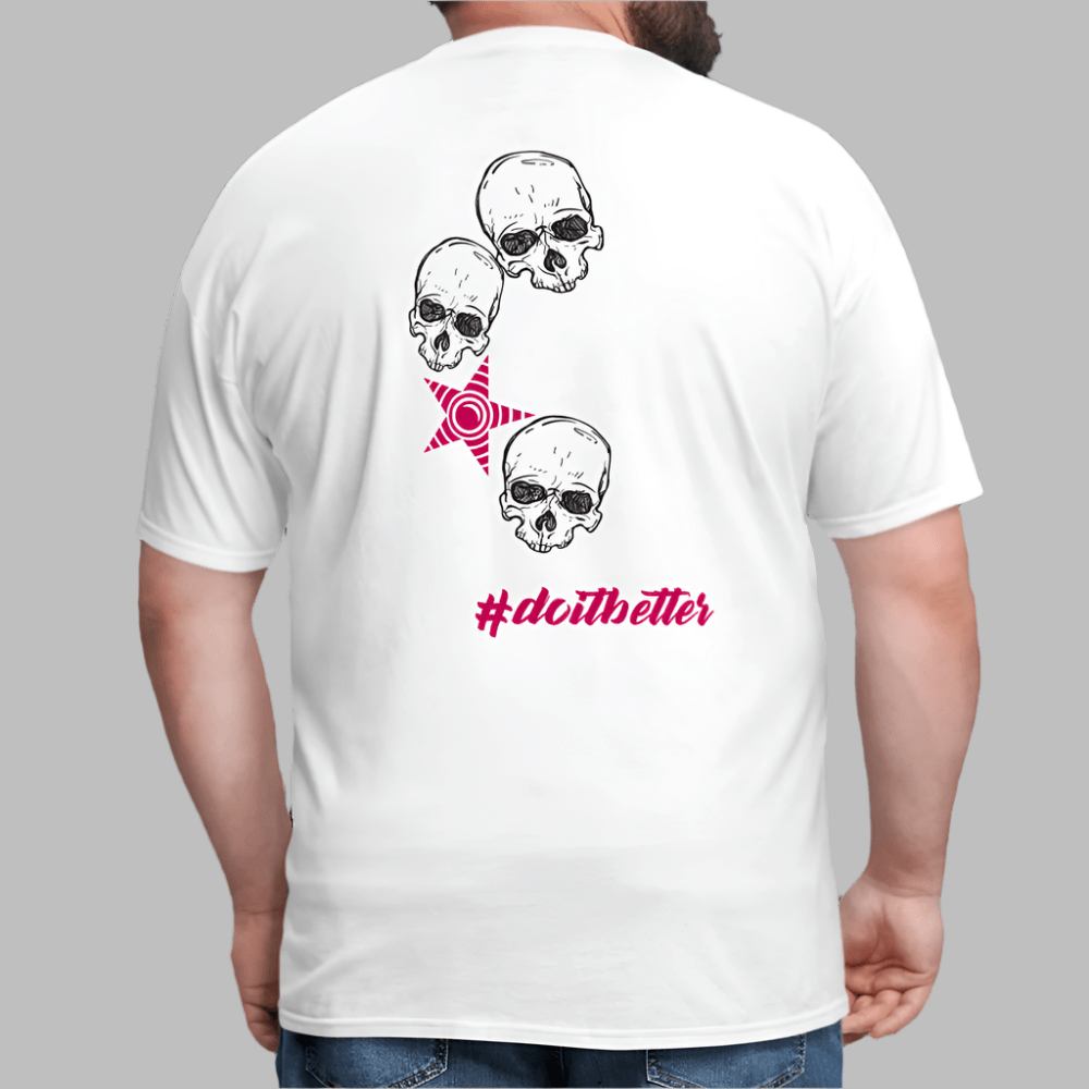 Classic Crew Neck T-Shirt | CUSTOMIZABLE (front & back) - white