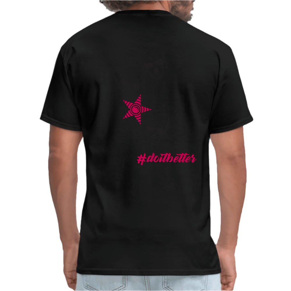 Classic Crew Neck T-Shirt | CUSTOMIZABLE (front & back) - black