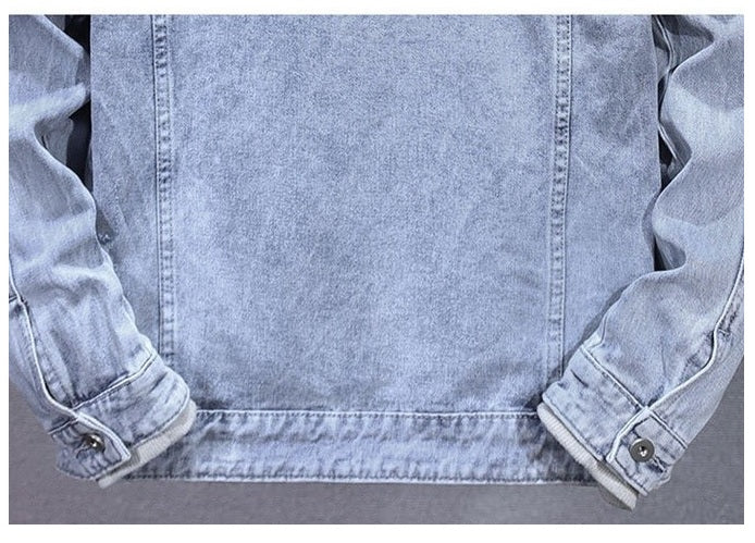 Men's Detachable Hooded Denim Jacket