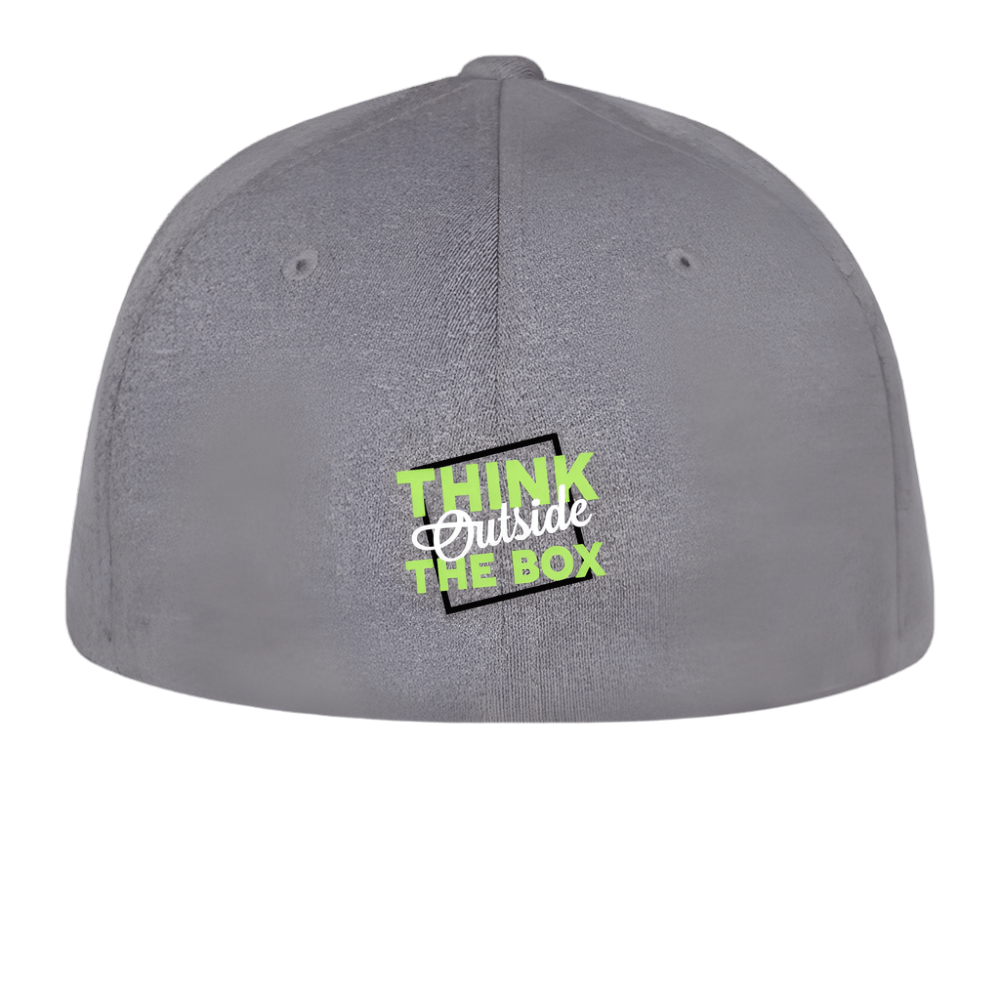 Flexfit Mélange Baseball Cap | Customizable (front & back) - light heather gray