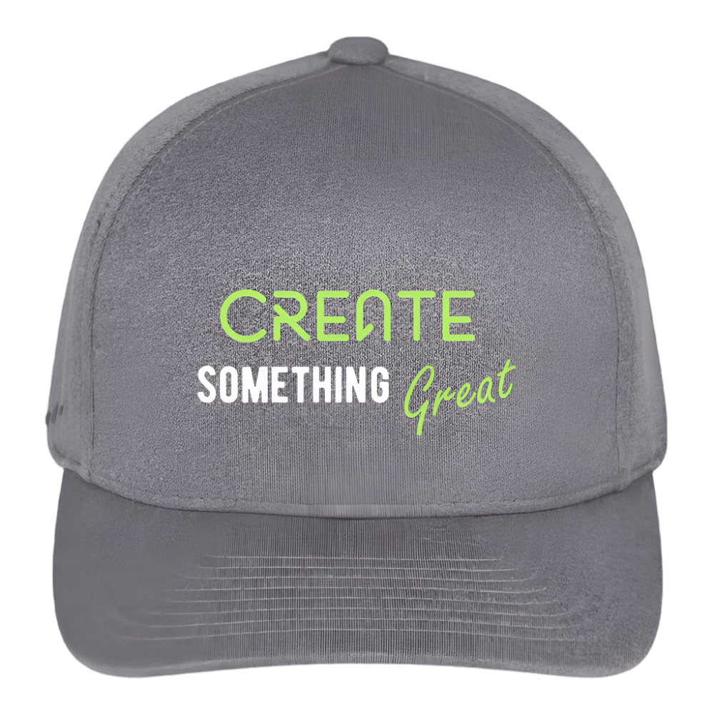 Flexfit Mélange Baseball Cap | Customizable (front & back) - light heather gray