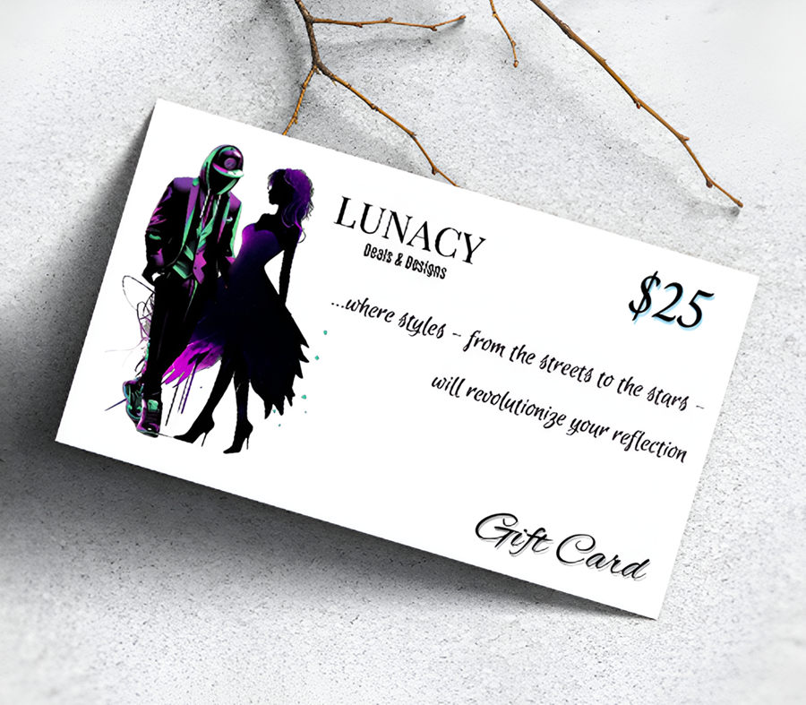 Give the gift of choice with a Lunacy Deals & Designs gift card!