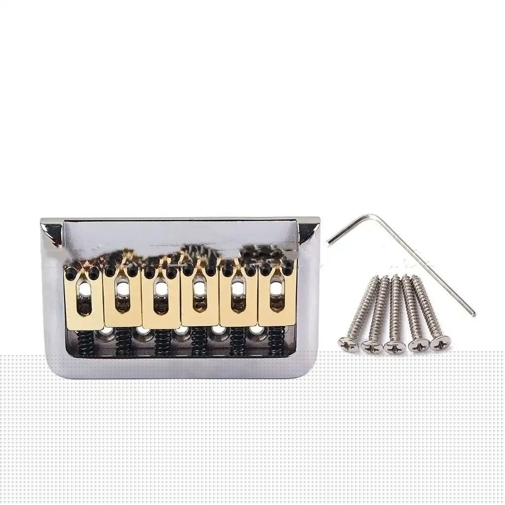 Guitar Bridge with Adjustable Six String Brass Saddle - Lunacy Deals & Designs