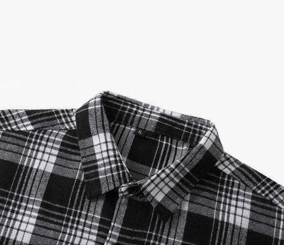 Men's Plaid Long Sleeve Button Up Shirt - Lunacy Deals & Designs