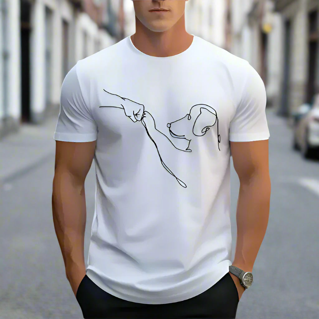 Men's Short-Sleeved Best Bros Cotton T-shirt