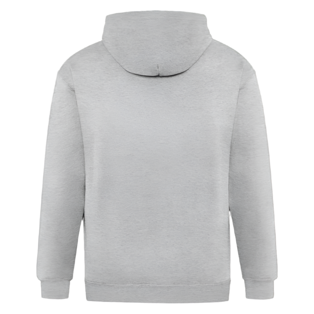 Men's Zip Hoodie (Customizable: Chest) - heather gray