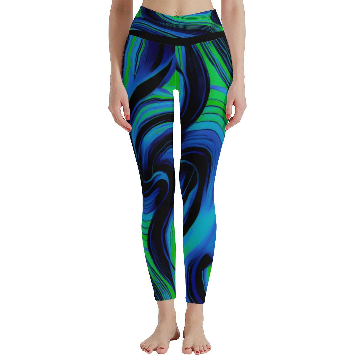 Women's Auroral Zephyr High Waist Stretchy Leggings - Lunacy Deals & Designs