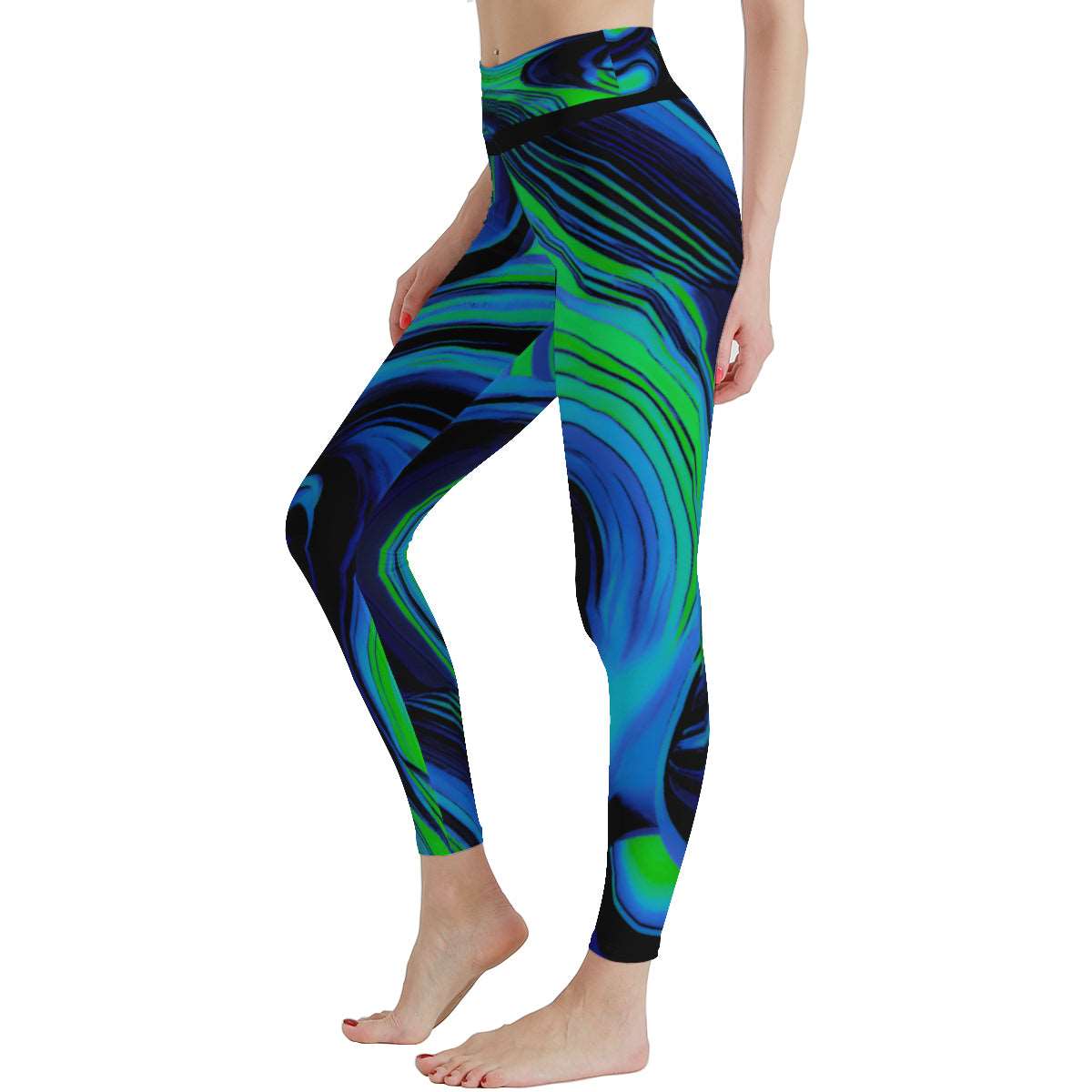Women's Auroral Zephyr High Waist Stretchy Leggings - Lunacy Deals & Designs