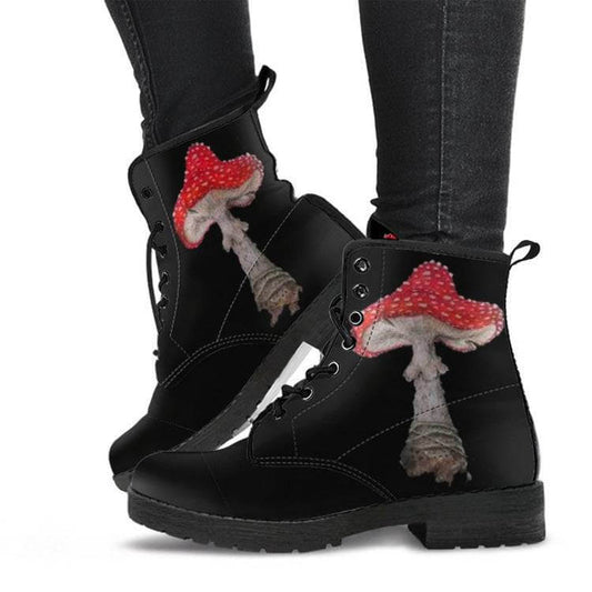 Women's Lace-up Mushroom Boots