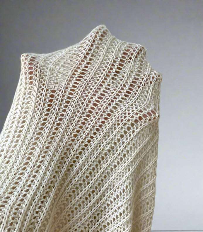 Women's Long Bell Sleeved Knit Beach Cover-Up