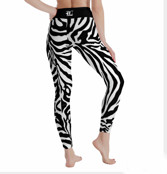 Women's Striped Savanna High Waist Stretchy Leggings - Lunacy Deals & Designs