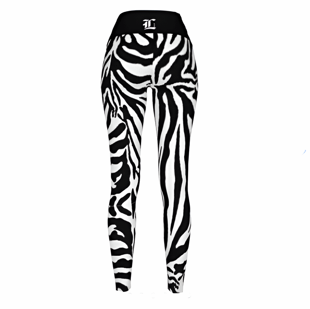 Women's Striped Savanna High Waist Stretchy Leggings - Lunacy Deals & Designs