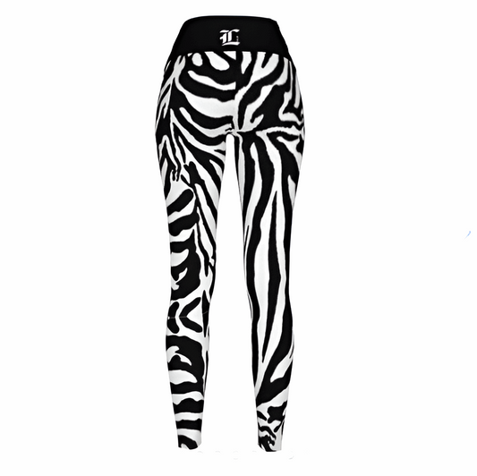 Women's Striped Savanna High Waist Stretchy Leggings - Lunacy Deals & Designs