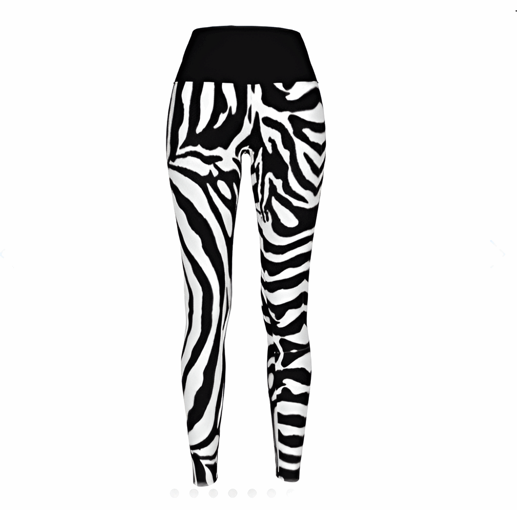 Women's Striped Savanna High Waist Stretchy Leggings - Lunacy Deals & Designs