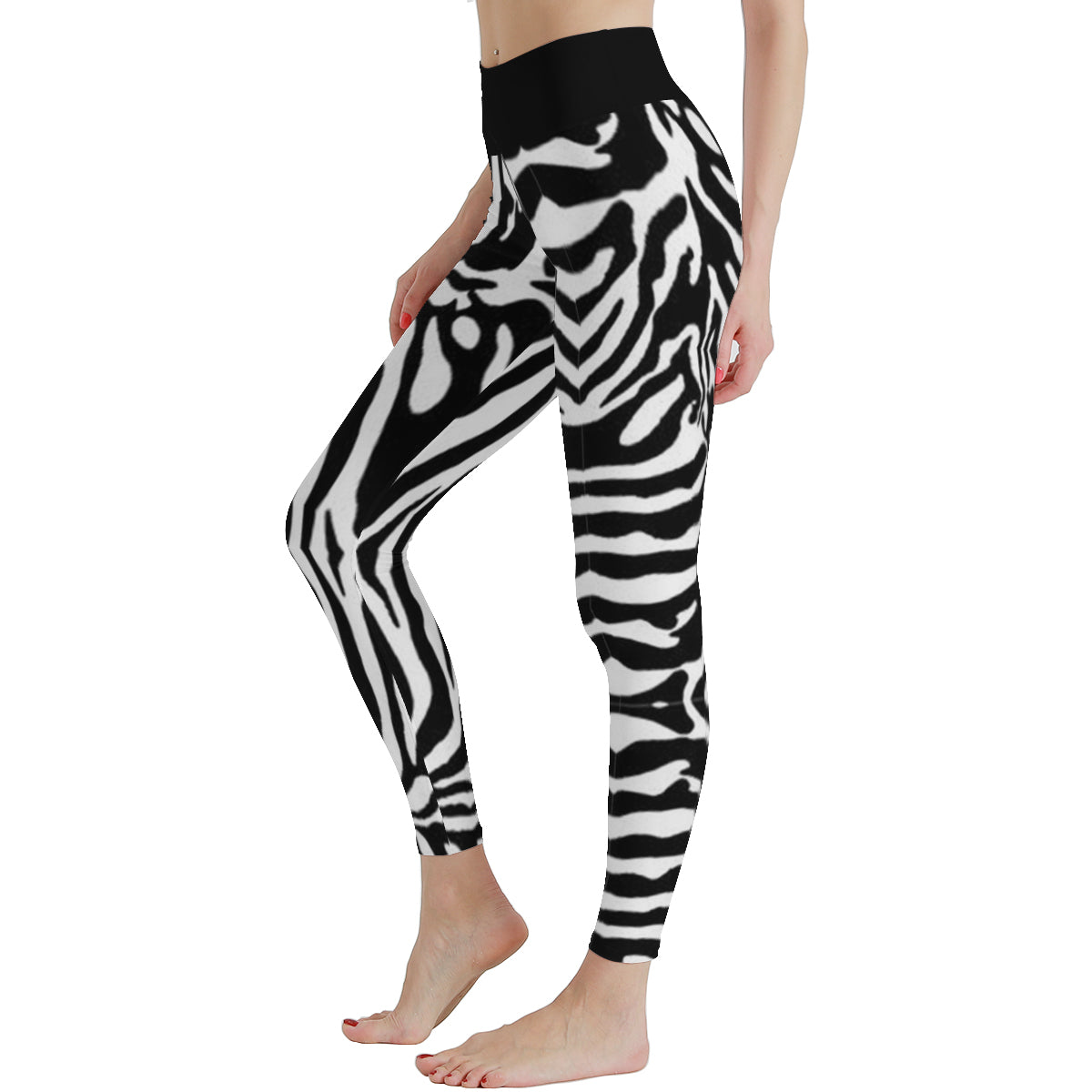 Women's Striped Savanna High Waist Stretchy Leggings - Lunacy Deals & Designs
