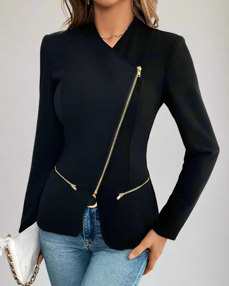 Women's Zip-Up Suit Jacket - Lunacy Deals & Designs