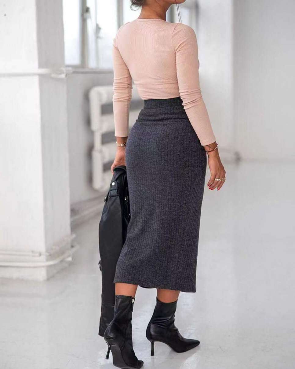 Women's Lace-Up Ribbed Knit Top - Lunacy Deals & Designs