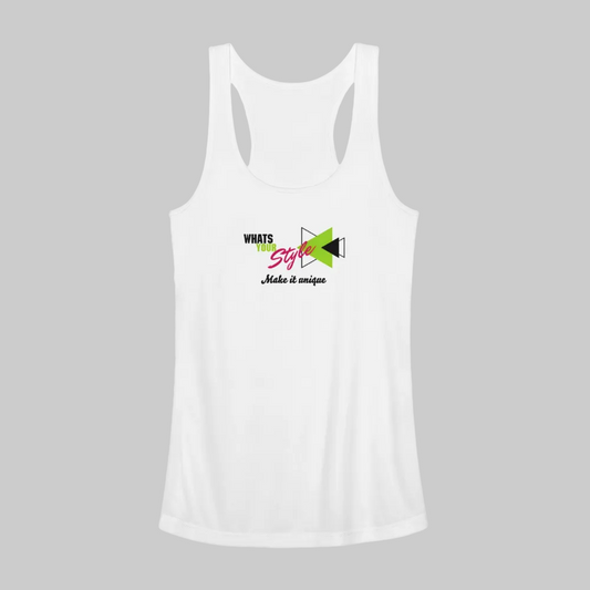 Women’s Racerback Tank Top | Customizable - white