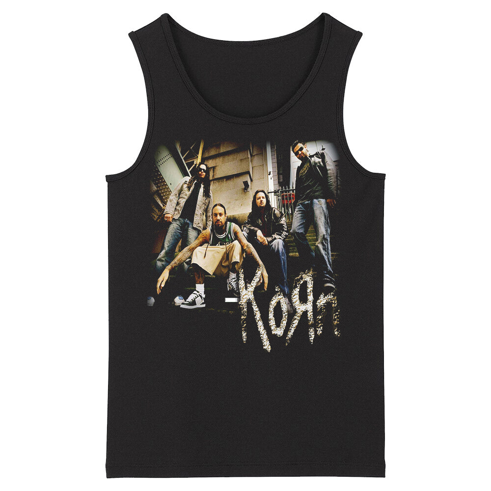 Womens round neck Korn sleeveless tank top