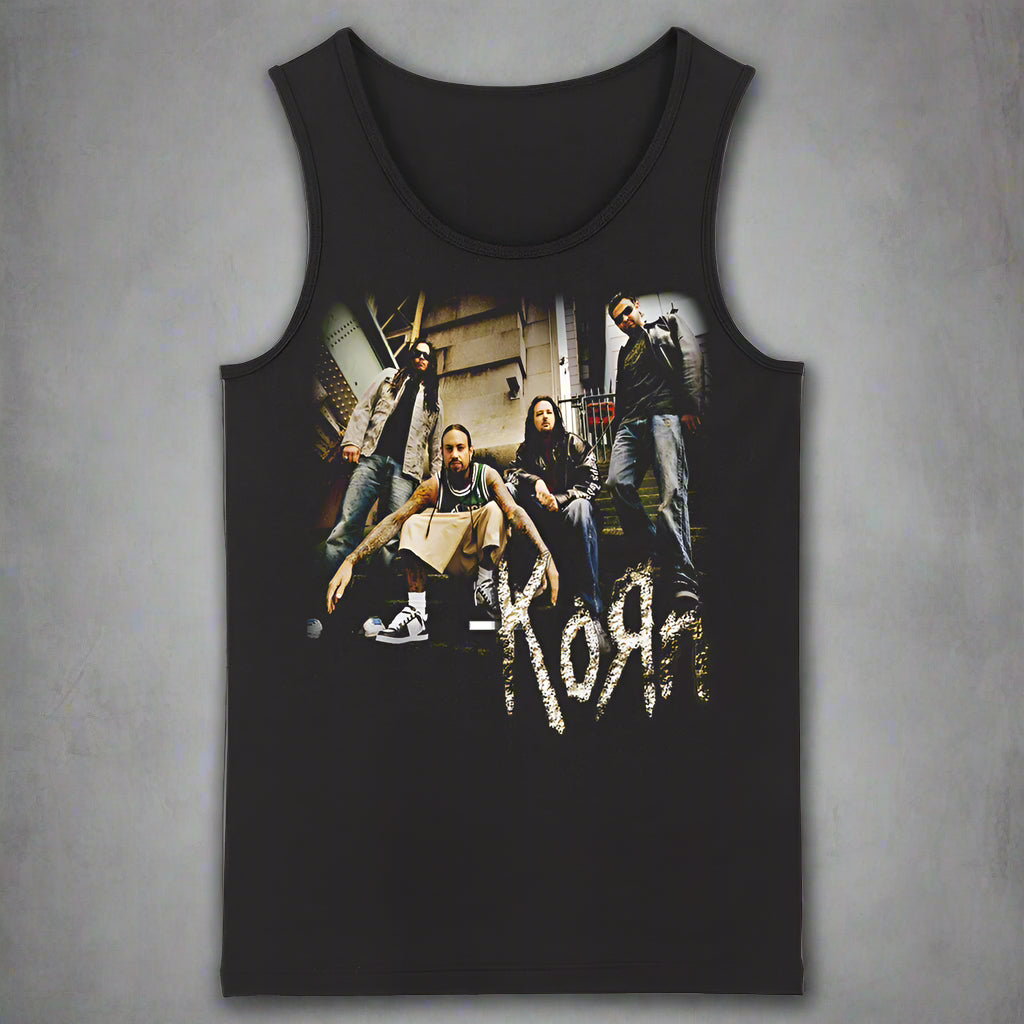 Womens scoop neck Korn sleeveless Tank top