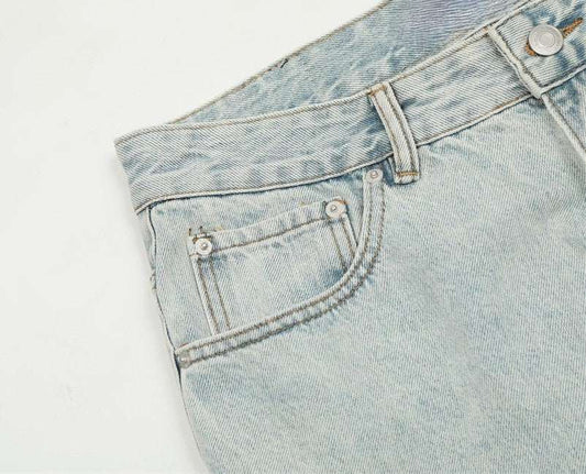 Men's Flared Faded Blue Jeans - Lunacy Deals & Designs