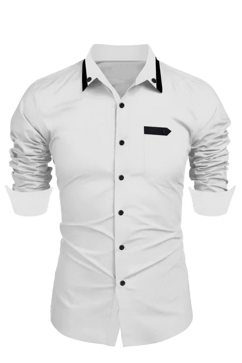 Men's Long Sleeved Button-Up Dress Shirt - Lunacy Deals & Designs
