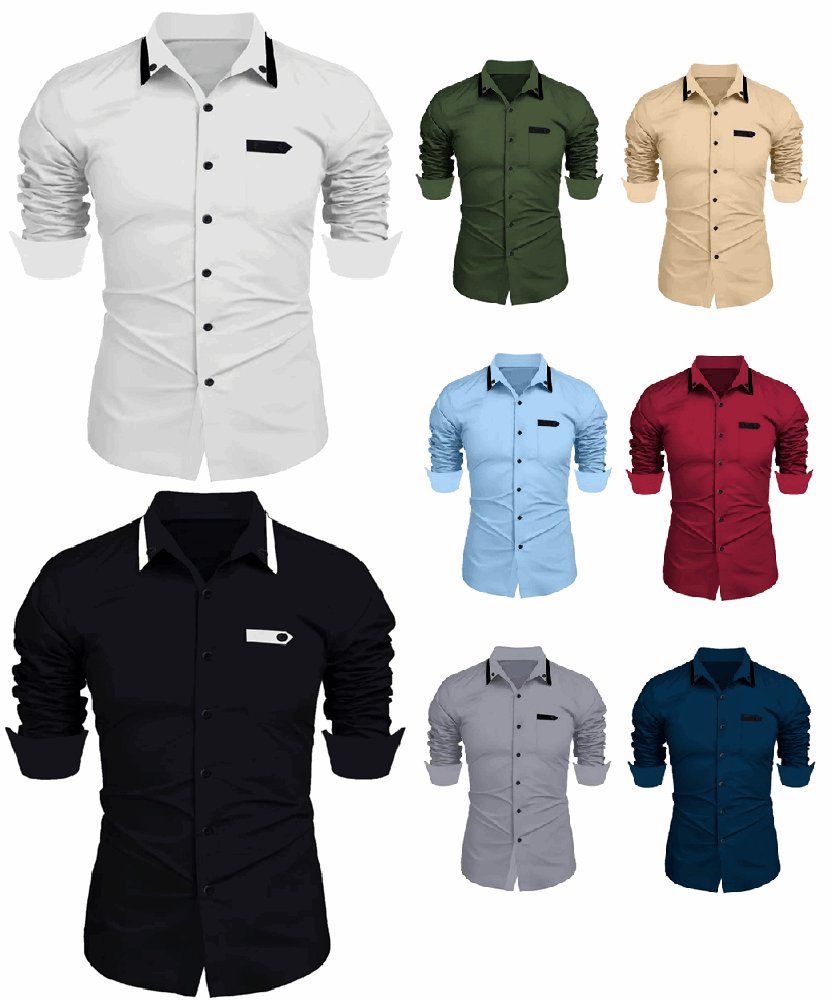 Men's Long Sleeved Button-Up Dress Shirt - Lunacy Deals & Designs